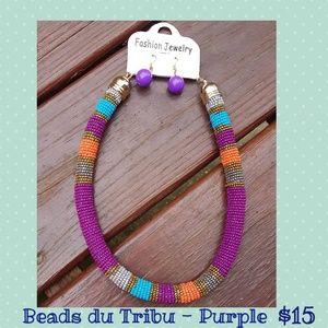 Beads du Tribu - Purple Beaded Jewelry